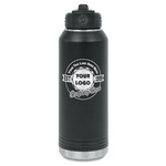 Logo & Tag Line Water Bottle - Laser Engraved (Personalized)