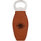 Logo & Tag Line Leather Bar Bottle Opener - Single