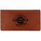 Logo & Tag Line Leather Checkbook Holder - Main