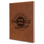 Logo & Tag Line Leather Sketchbook - Large - Double-Sided (Personalized)