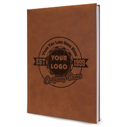 Logo & Tag Line Leather Sketchbook (Personalized)