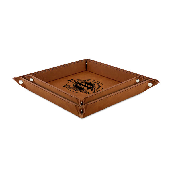 Logo & Tag Line Leather Valet Trays - PARENT MAIN (both trays)