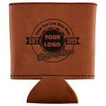Logo & Tag Line Leatherette Can Sleeve (Personalized)