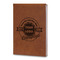 Logo & Tag Line Leatherette Journal - Large - Double-Sided (Personalized)