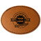 Logo & Tag Line Leatherette Patches - Oval