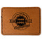 Logo & Tag Line Leatherette Patches - Rectangle