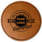 Logo & Tag Line Leatherette Patches - Round