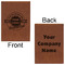 Logo & Tag Line Leatherette Sketchbooks - Large - Double Sided - Front & Back View
