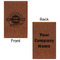 Logo & Tag Line Leatherette Sketchbooks - Small - Double Sided - Front & Back View