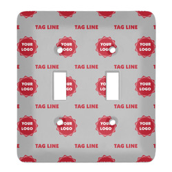 Logo & Tag Line Light Switch Cover - 2 Toggle Plate (Personalized)