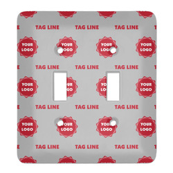 Logo & Tag Line Light Switch Cover - 2 Toggle Plate (Personalized)