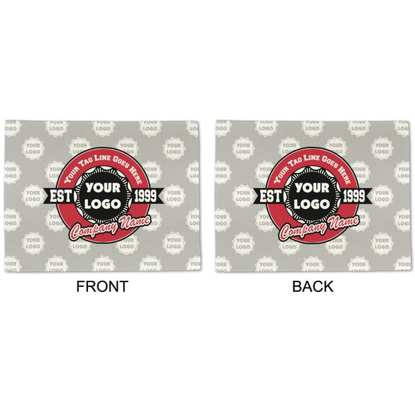 Logo & Tag Line Linen Placemat - APPROVAL (double sided)