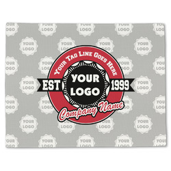 Logo & Tag Line Single-Sided Linen Placemat - Single w/ Logos