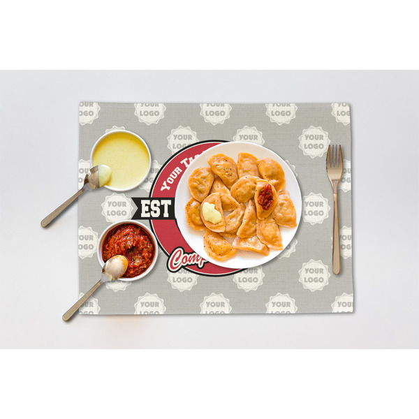 Logo & Tag Line Linen Placemat - Lifestyle (single)