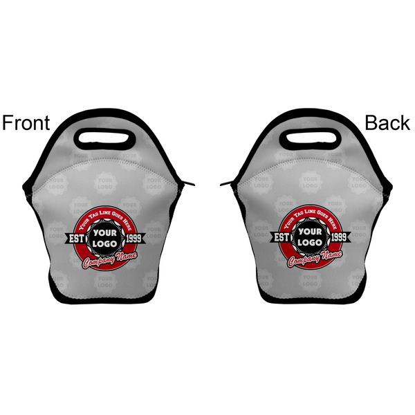 Logo & Tag Line Lunch Bag - Front and Back