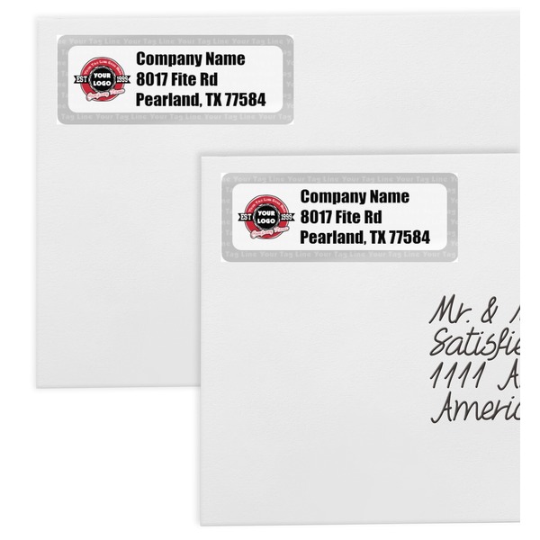 Logo & Tag Line Mailing Labels - Double Stack Close Up