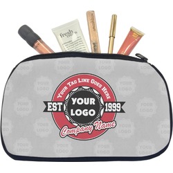 Logo & Tag Line Makeup / Cosmetic Bag - Medium w/ Logos
