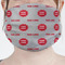 Logo & Tag Line Mask - Pleated (new) Front View on Girl