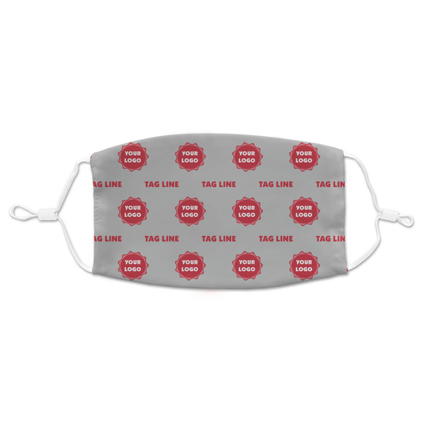 Custom Logo & Tag Line Adult Cloth Face Mask (Personalized)