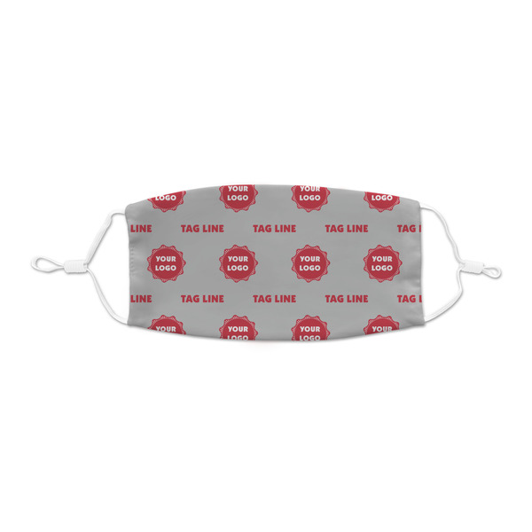 Custom Logo & Tag Line Kid's Cloth Face Mask - XSmall (Personalized)