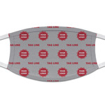 Logo & Tag Line Cloth Face Mask - T-Shirt Fabric (Personalized)