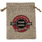 Logo & Tag Line Burlap Gift Bag - Medium - Single-Sided (Personalized)