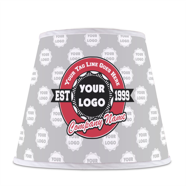 Logo & Tag Line Poly Film Empire Lampshade - Front View