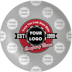 Logo & Tag Line Melamine Plate (Personalized)