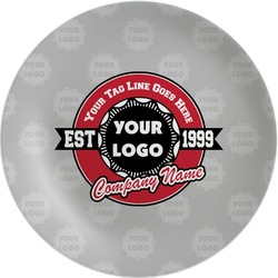 Logo & Tag Line Melamine Plate - 10" (Personalized)