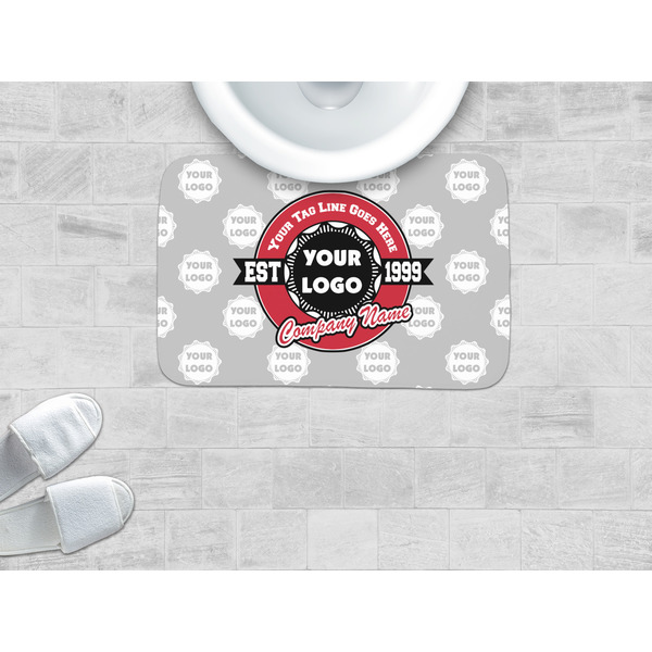 Logo & Tag Line Memory Foam Bath Mat - LIFESTYLE