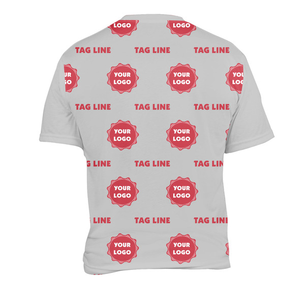 Logo & Tag Line Men's Crew Neck T Shirt Medium - Back