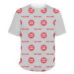 Logo & Tag Line Men's Crew T-Shirt - 3X Large (Personalized)