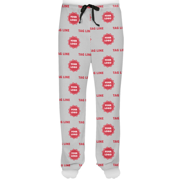 Logo & Tag Line Men's Pjs Front - on model