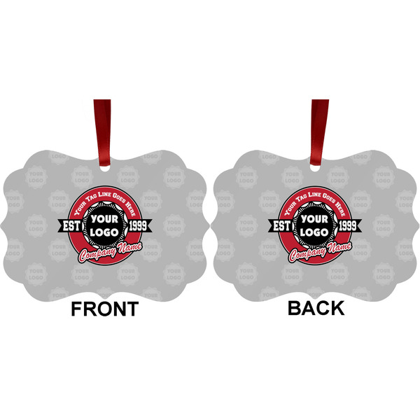 Logo & Tag Line Metal Benilux Ornament - Front and Back (APPROVAL)