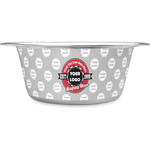 Logo & Tag Line Stainless Steel Dog Bowl (Personalized)