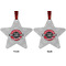 Logo & Tag Line Metal Star Ornament - Front and Back