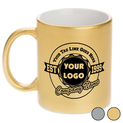 Logo & Tag Line Metallic Mug (Personalized)