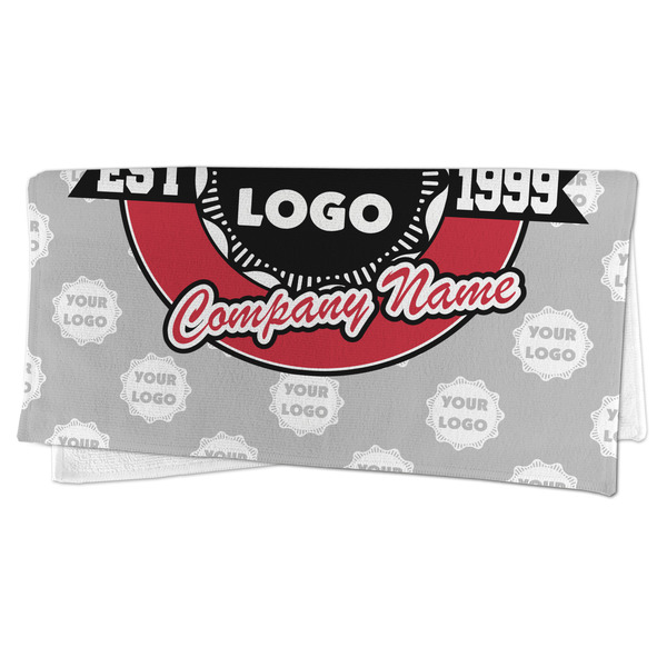 Logo & Tag Line Microfiber Dish Rag - FOLDED (half)