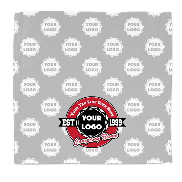 Custom Logo & Tag Line Microfiber Dish Rag w/ Logos