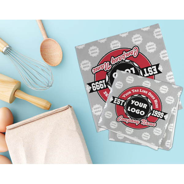 Logo & Tag Line Microfiber Dish Rag - LIFESTYLE