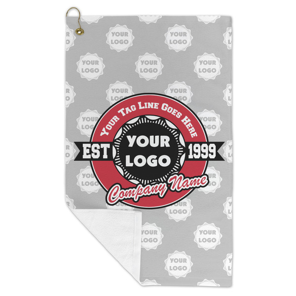 Logo & Tag Line Microfiber Golf Towels - FOLD