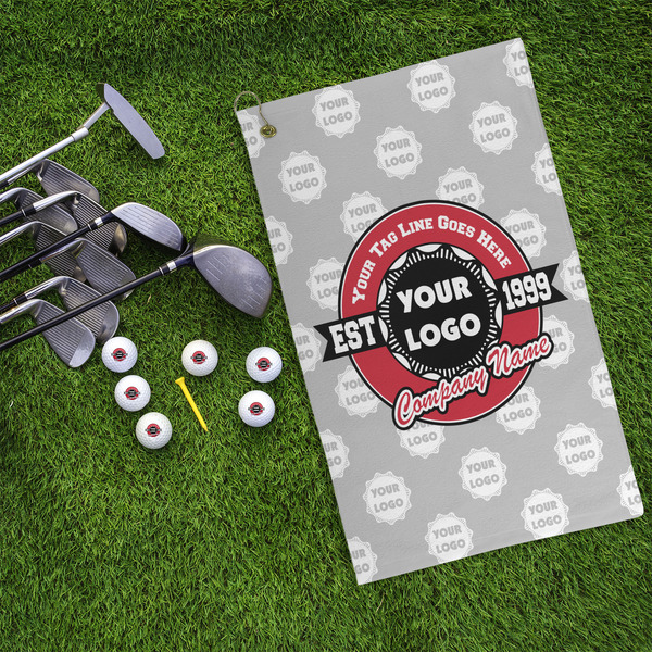 Logo & Tag Line Microfiber Golf Towels - LIFESTYLE