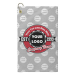 Logo & Tag Line Microfiber Golf Towel - Small w/ Logos