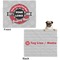 Logo & Tag Line Microfleece Dog Blanket - Large- Front & Back