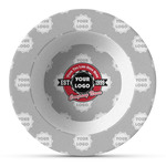 Logo & Tag Line Plastic Bowl - Microwave Safe - Composite Polymer (Personalized)
