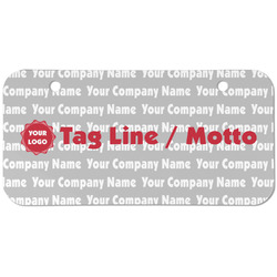 Logo & Tag Line Mini/Bicycle License Plate (2 Holes) (Personalized)