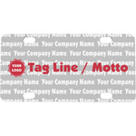 Logo & Tag Line Mini / Bicycle License Plate - 4 Holes (Personalized)