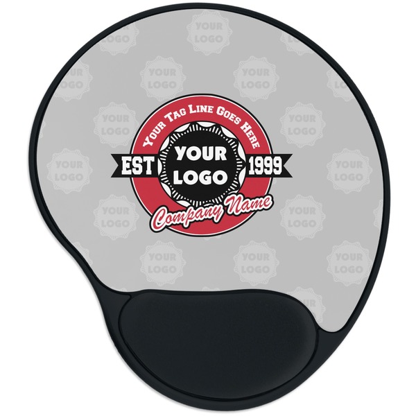 Custom Logo & Tag Line Mouse Pad with Wrist Support