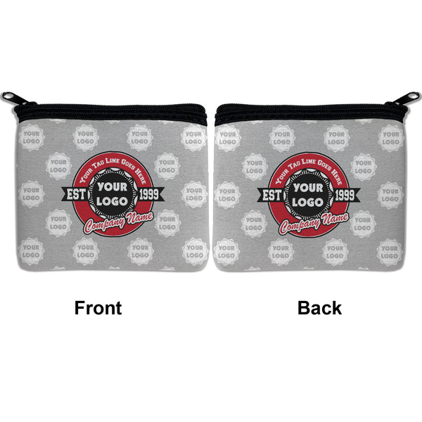 Logo & Tag Line Neoprene Coin Purse - Front & Back (APPROVAL)
