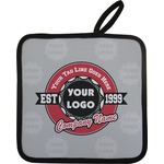 Logo & Tag Line Pot Holder - Single w/ Logos